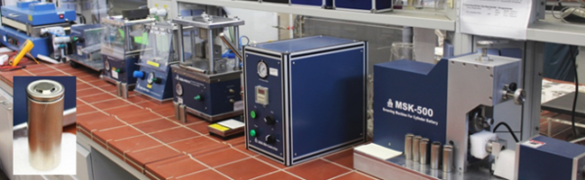 Instrumente für den Bau der 26650_32650 zylindrischen Zellen